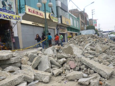 desmonte en centro de la ciudad